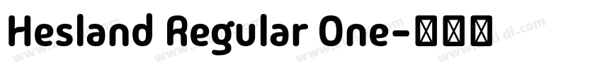 Hesland Regular One字体转换